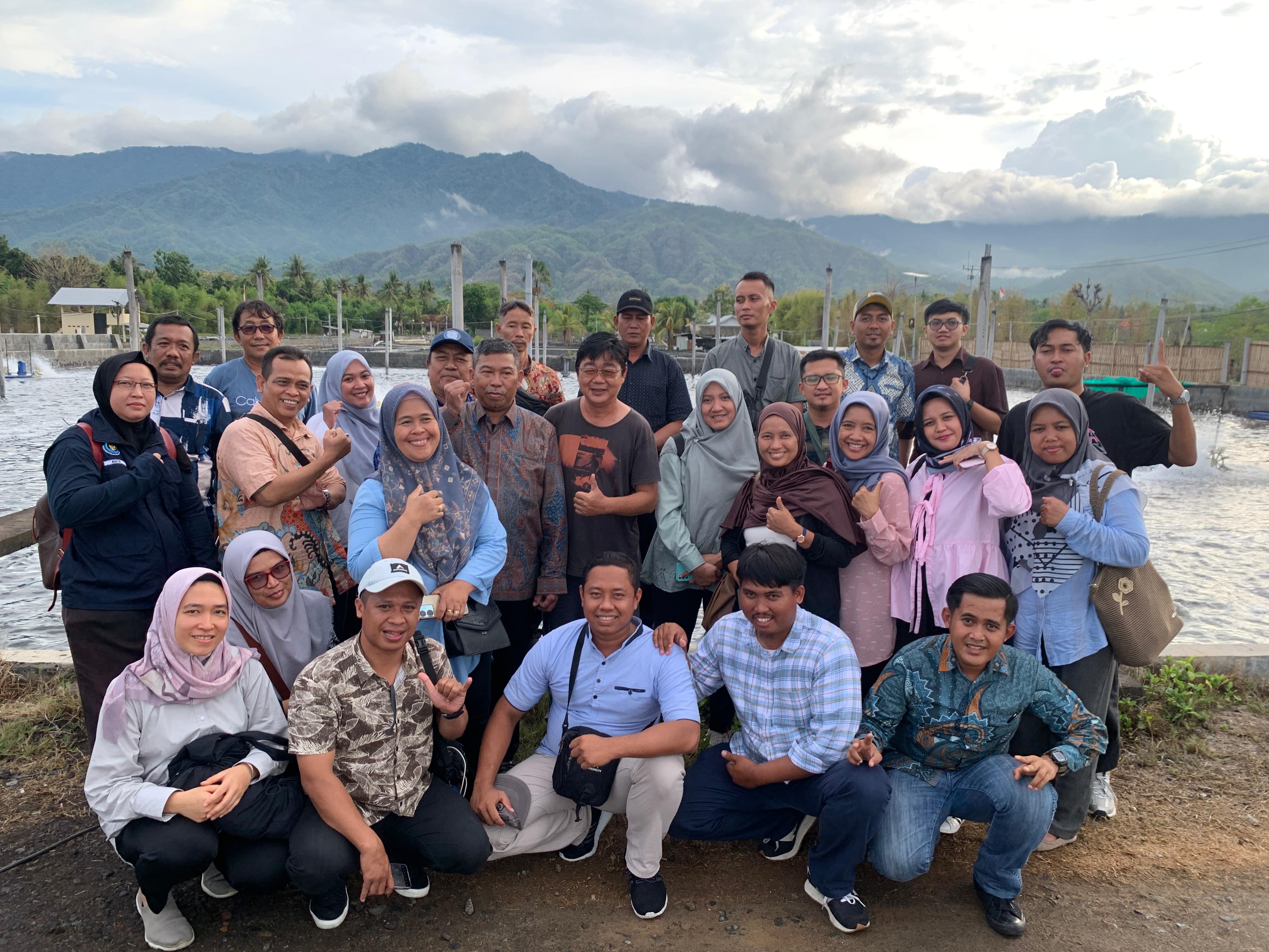 CV. Putra Bahari Milk Fish Bali received a visit from the East Java Province Marine and Fisheries Service Group