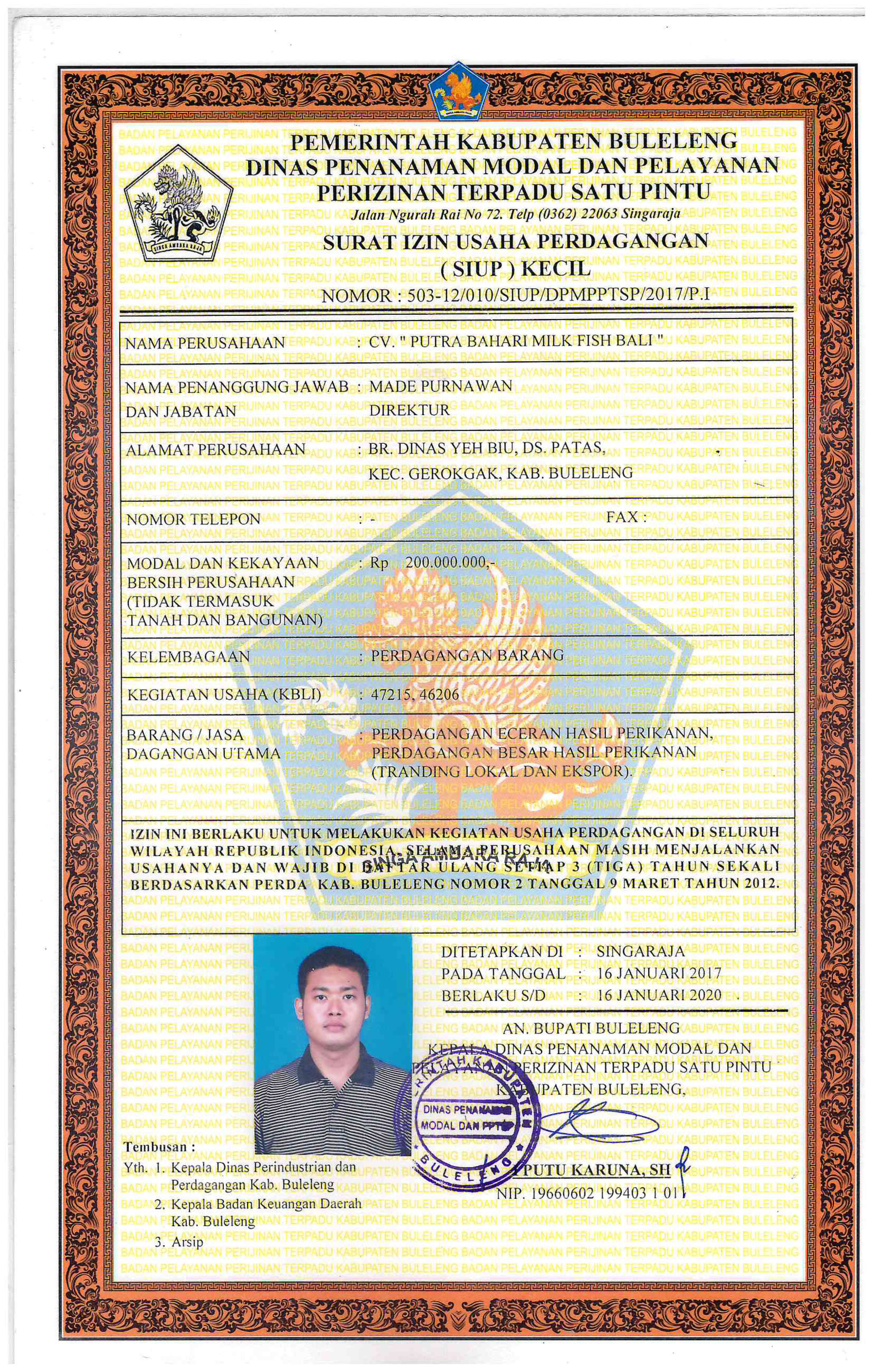  Business license